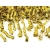 Konfetti wystrzałowe 40 cm - złote serpentyny